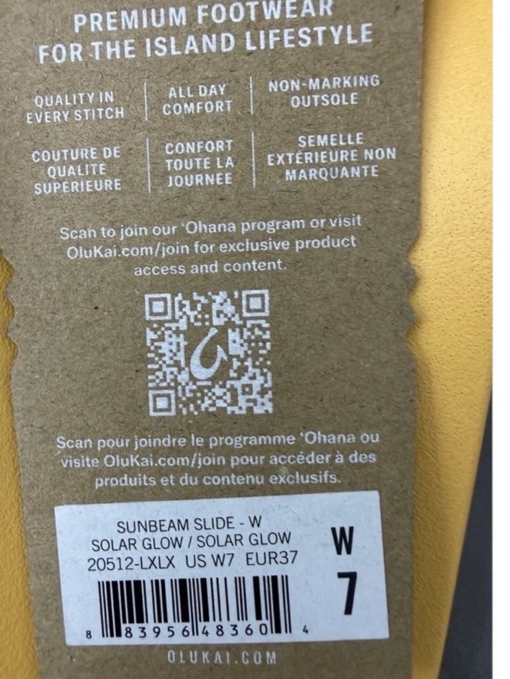 Olukai Sunbeam Slide Solar Glow Comfort Beach Sandals Women's Size 7 NWT - Picture 8 of 8